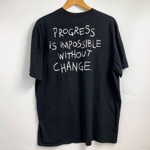 Believe Adults Progress Is Impossible Without Change Short Sleeve Shirt SZ 2XL‎